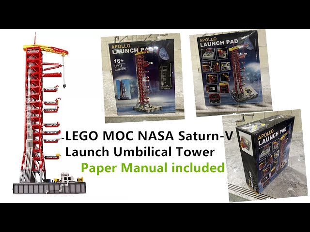 I finally bought stable LEGO NASA Saturn-V Launch Umbilical Tower compatible with #21309 and #92176