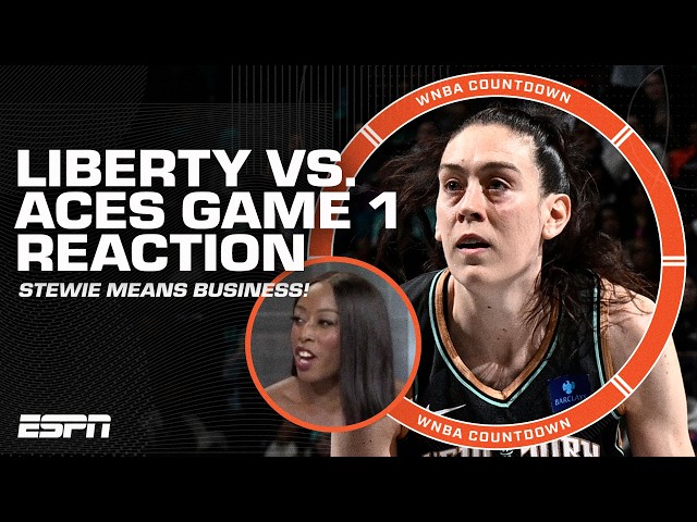 Liberty vs. Aces REACTION 🔥 'Stewie & the Liberty are MOTIVATED!' - Andraya Carter | WNBA Countdown