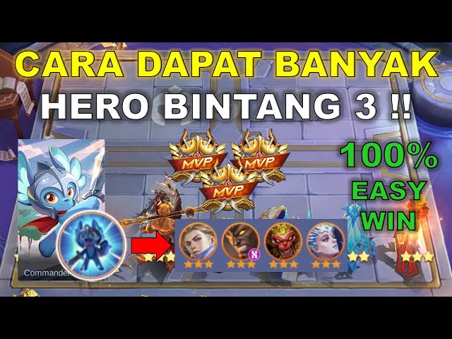 CARA DAPAT BANYAK HERO BINTANG 3 DI MAGIC CHESS !! INI RAHASIANYA !! COMBO MAGIC CHESS TERKUAT 2024