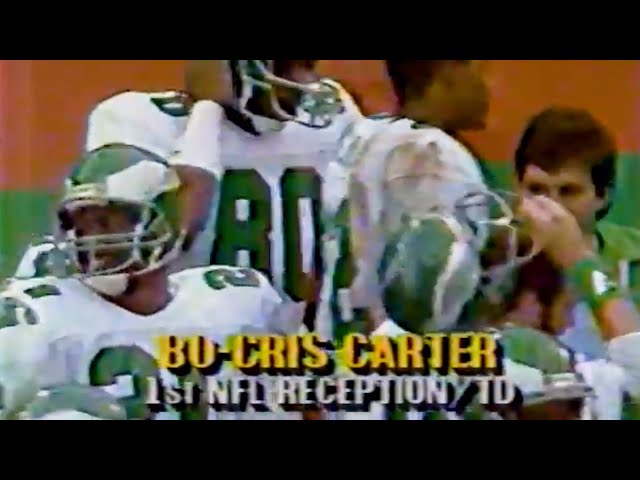 Cris Carter's 1st career reception goes for 1st NFL TD | November 1, 1987 | Eagles @ Cardinals