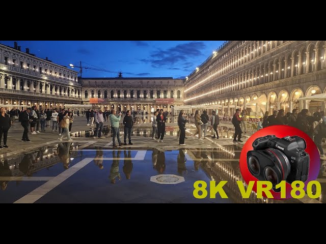 VENICE 2023 St Marks Square sinks under water Musicians play Titanic Theme 8K 4K VR180 3D