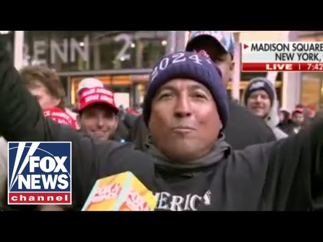 'MAKE NEW YORK RED AGAIN': Trump fans line up outside of MSG ahead of rally