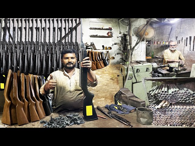 Process of Making High Pressure Air Gun By 60 Years Old Man | Air Rifle Pump Manufacturing Factory