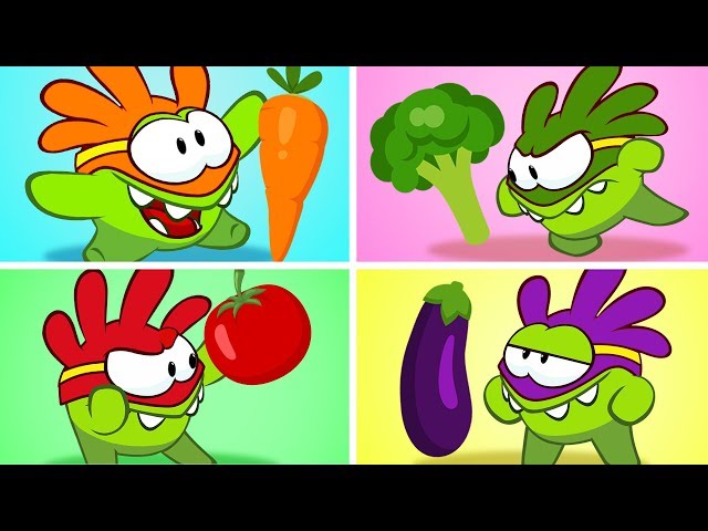 Colorful Superheroes for Kids | EATING HEALTHY WITH OM NOM + More Nursery Rhymes by Om Nom