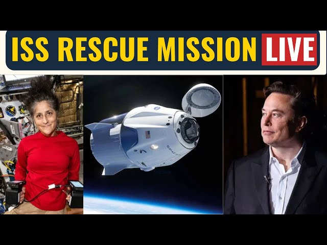 Live Sunita Williams Rescue | Elon Musk Launches Emergency Mission to Save Stranded Astronauts | ISS