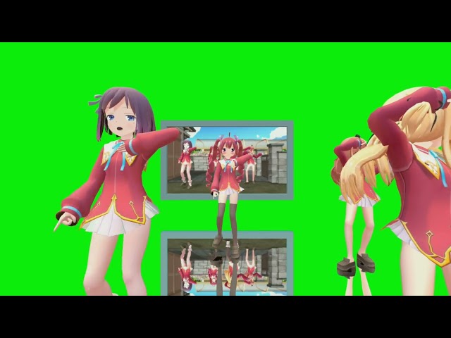 【VRMMD】仮想世界で妄想感傷代償連盟を踊るポトワトサラミといつきちゃん (passthrough)