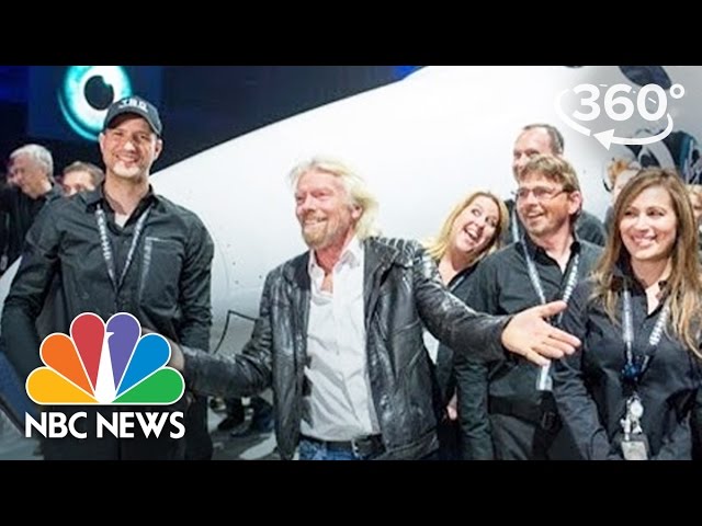 Virgin Galactic Unveils New SpaceShipTwo | 360 Video | NBC News