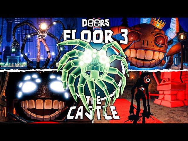 ROBLOX DOORS Floor 3 - All Jumpscares + All Bosses | P6ul's DOORS |