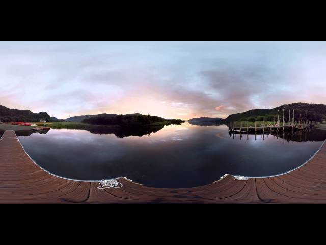 The Golden Hour at Lodore Falls in the Lake District (360° VR)