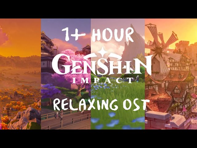 1+ Hour of Relaxing Genshin Impact Music | OST All Regions Mix