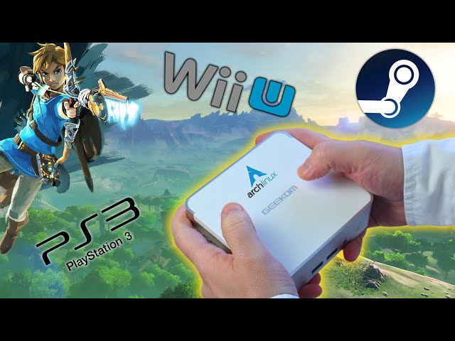 This TINY PC Plays Wii U & PS3 | Geekom XT12 Pro Review | Arch Linux Mini PC