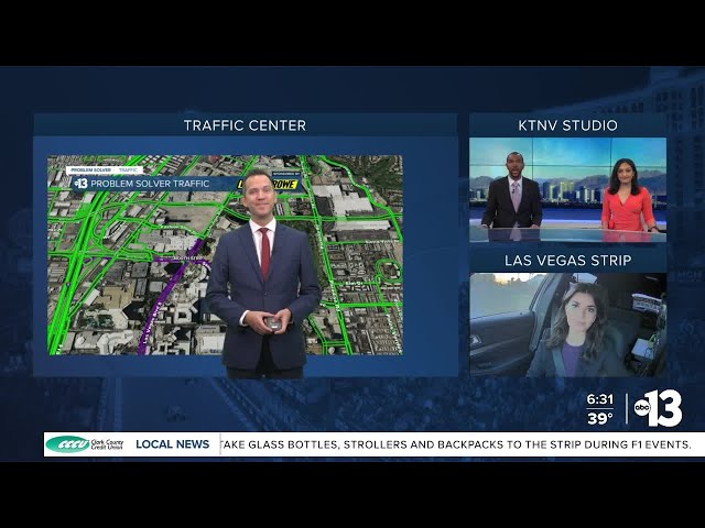 A look at traffic and expected road closures ahead of 2024 Las Vegas Grand Prix