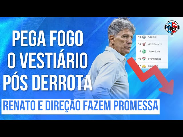 🔵⚫️ Diário do Grêmio KTO: Vestiário abalado | Futuro de Renato | Promessa da direção