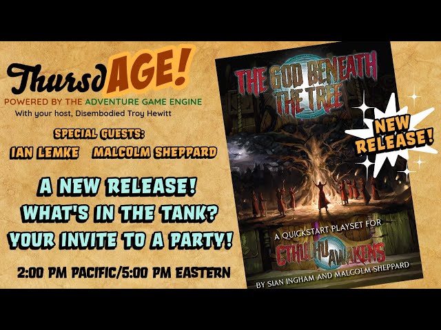 ThursdAGE Today: Cthulhu Awakens, Special Guests, and Your Invite to a Party!