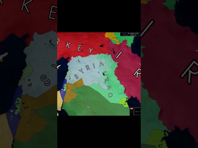 Syria VS Iraq  #geopolitics #map #ageofhistory2ii #ageofcivilizations2 #history #ageofhistory2 #aoh2