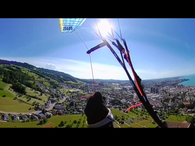 360° Video Gleitschirmflug Rorschacherberg Juni 2018