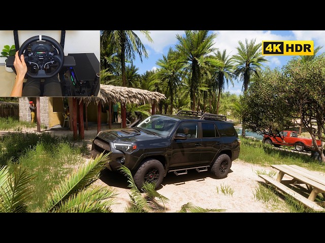 Driving through the forest  Rally Adventure Toyota 4Runner TRD PRO |Forza horizon 5|steeringwheel