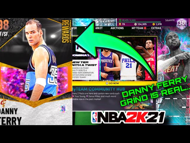 NBA 2K21 MyTEAM FREE GALAXY OPAL DANNY FERRY GRIND! GOLD TYRONN LUE GLITCHED MARKET GRIND!