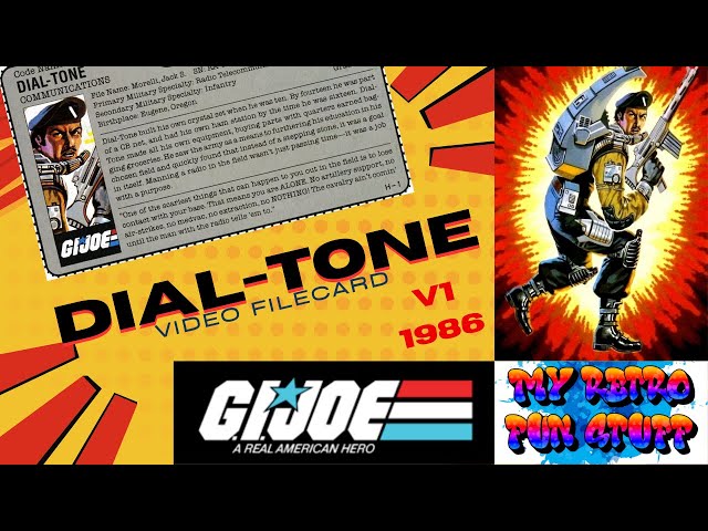 Dial-Tone V1 Video Filecard 1986 GI Joe