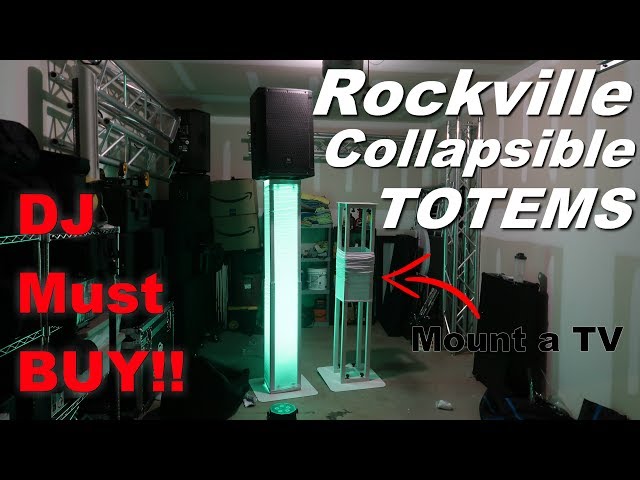 Best DJ Totem EVER!! Fully Collapsible (Review) Rockville RTP32