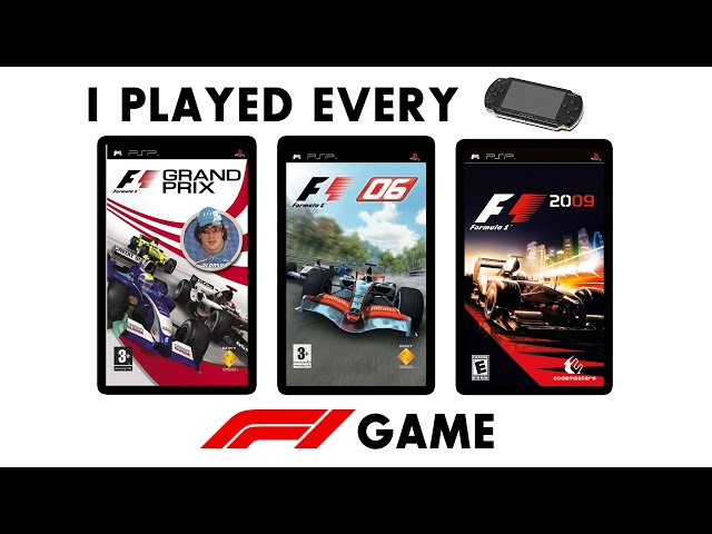 So.. I played EVERY PSP F1 game