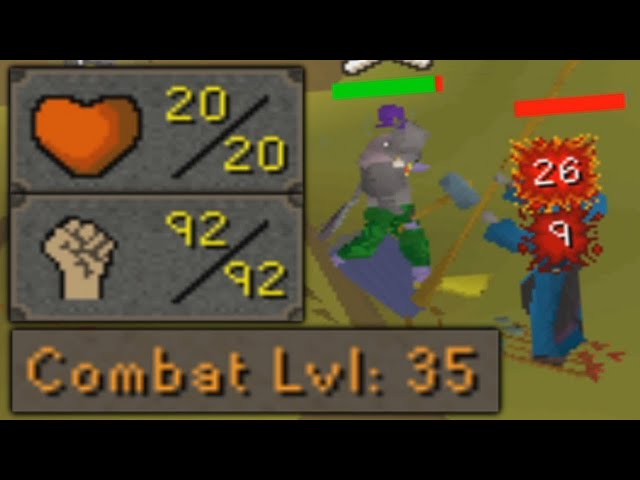 I made a Level 35 Ironman for F2P Pking