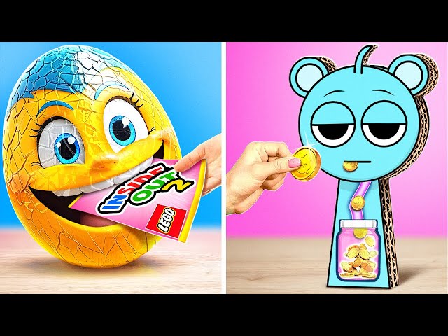 Inside Out VS Sprunki 🆚 *Viral Blind Bags With Gadgets VS Cool Cardboard Crafts*