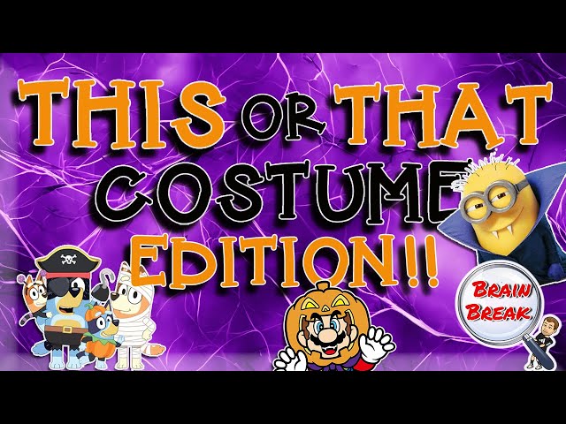 This or That? Halloween Costume Edition! | Would You Rather? | Fun Fitness Games for Kids | GoNoodle