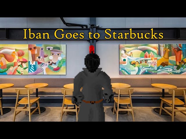 Iban orders a coffee