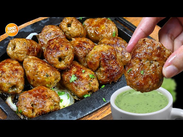 Sizzling Gola Kabab Recipe,Soft and Juicy Kabab Recipe,Bakra Eid Special Recipe by Samina Food Story