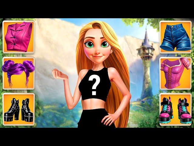 Rapunzel Glow Up Into Bad girl! Tangled Extreme Makeover Fan Art