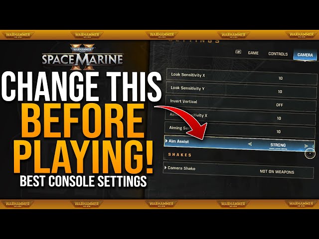 Change These Before Playing Space Marine 2 (Warhammer 40,000) // Best Console Settings // Xbox & PS