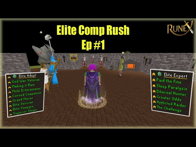 A new adventure! | Elite Completionist Rush (ECR) Ep #1 | 2x $100 bonds GA | RuneX