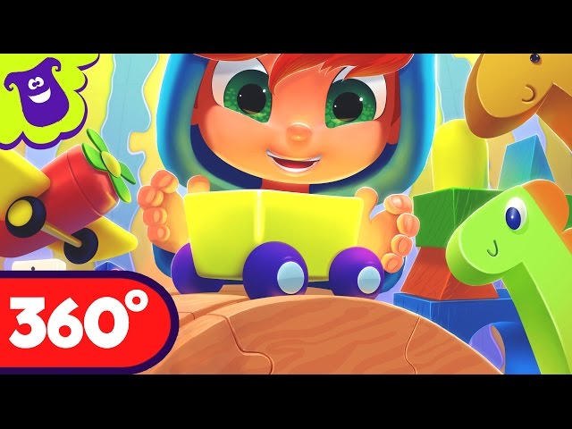 Train ride 360 video for kids | LooLoo Kids