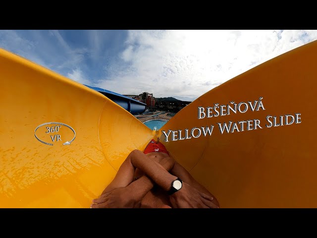 Bešeňová Yellow Water Slide (Freefall) 360° VR POV Onride