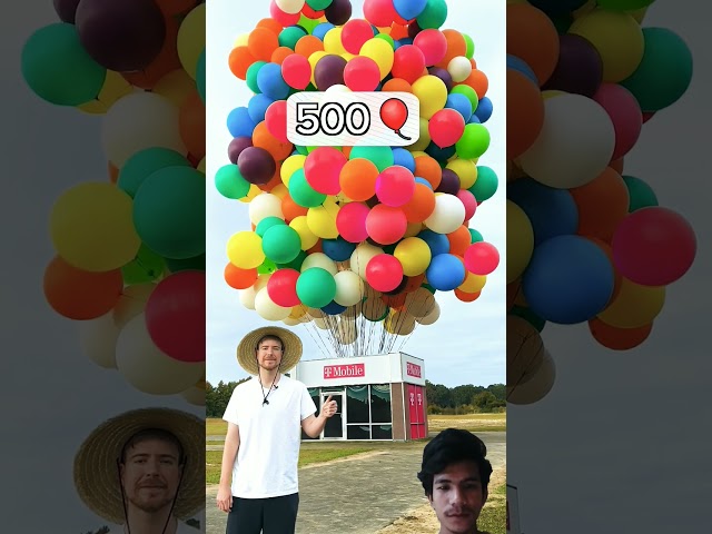 How many balloons: to make store flying🤔#mrbeast #shorts #videos #trending #viral #greenscreen #yt