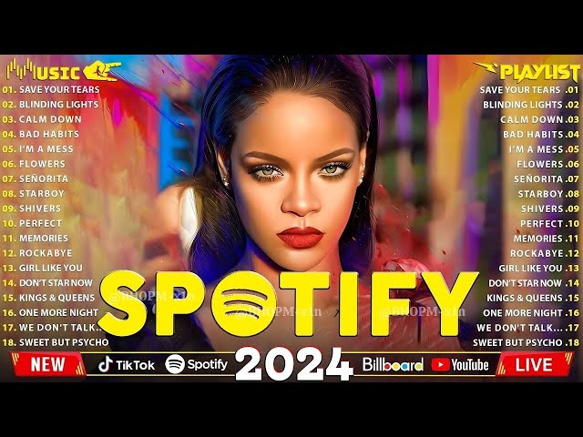 Rihanna, Adele, The Weeknd, Dua Lipa, Maroon 5, Miley Cyrus, Ed Sheeran 🌟 Pop Music 2024