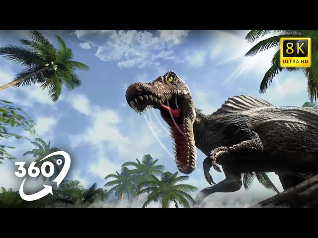 VR 360 | GIANT SPINOSAURUS CHASE YOU! Don't get caught... | Virtual Reality Video | #4