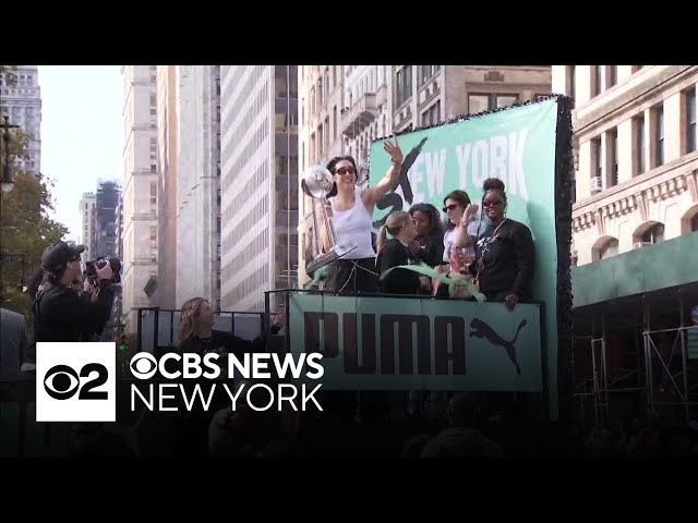 Thousands pack Lower Manhattan for Liberty's WNBA championship parade