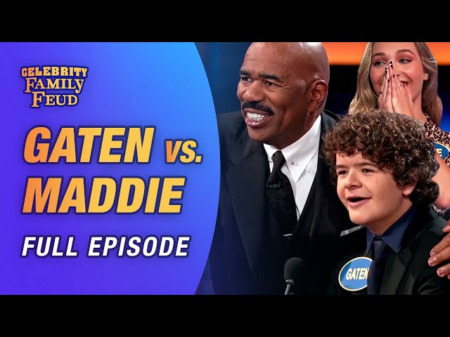 Gaten Matarazzo vs. Maddie Ziegler (Full Episode) | Celebrity Family Feud