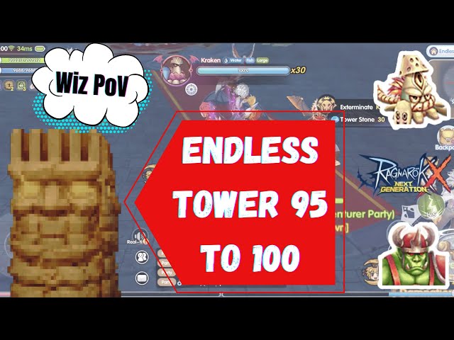 ROX: ENDLESS TOWER floor 95 - 100 (WIZ PoV)