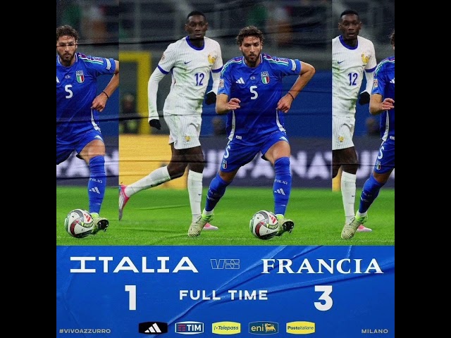 BUTTATA‼️ITALIA 1-3 FRANCIA (NATIONS LEAGUE) #forzainter #seriea