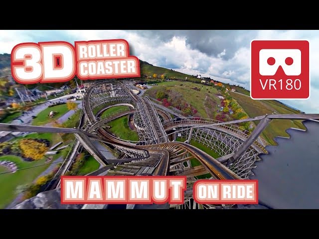 VR Roller Coaster VR 180 3D Experience | Mammut VR180 onride POV | Tripsdrill Achterbahn | #Oculus