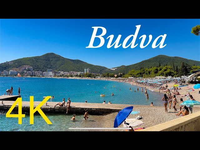 Budva Montenegro 🇲🇪 picturesque coastal town ☀️ 4K HDR 60fps Walking Tour - with Captions