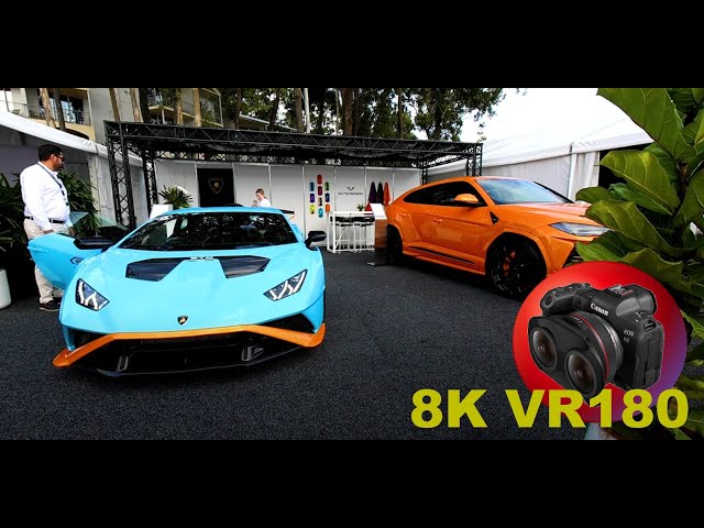 8K VR180 LAMBORGHINI MCLAREN FERRARI MASERATI ASTON MARTIN BENTLEY supercars in 3D (Travel/ASMR)