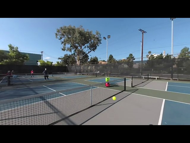 3D Virtual Reality Pickleball Training - Dinking Odd Side - SBS Oculus Cardboard Vive GearVR VR180