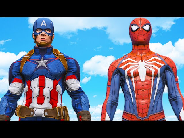 CAPTAIN AMERICA VS SPIDER-MAN PS4 - EPIC SUPERHEROES BATTLE