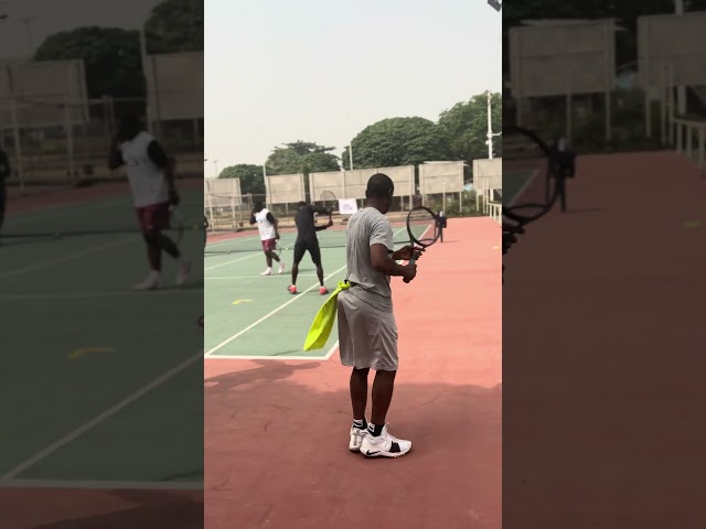 What tennis drill could this possibly be? #tennis #foryou #shorts #tennisdrills #youtubeshorts