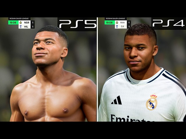 EA FC 25 PS5 vs PS4 Comparison! (Gameplay, Graphics, Player Animation, and more!)