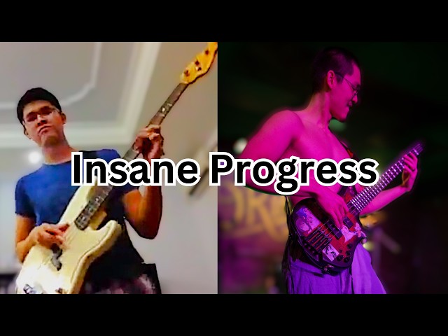 One Year of Bass Progress (Self Taught) How did I do?